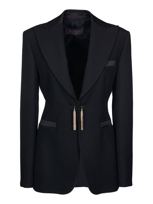 Tuxedo jacket in Grain de Poudre wool MAX MARA | 2421046024600002